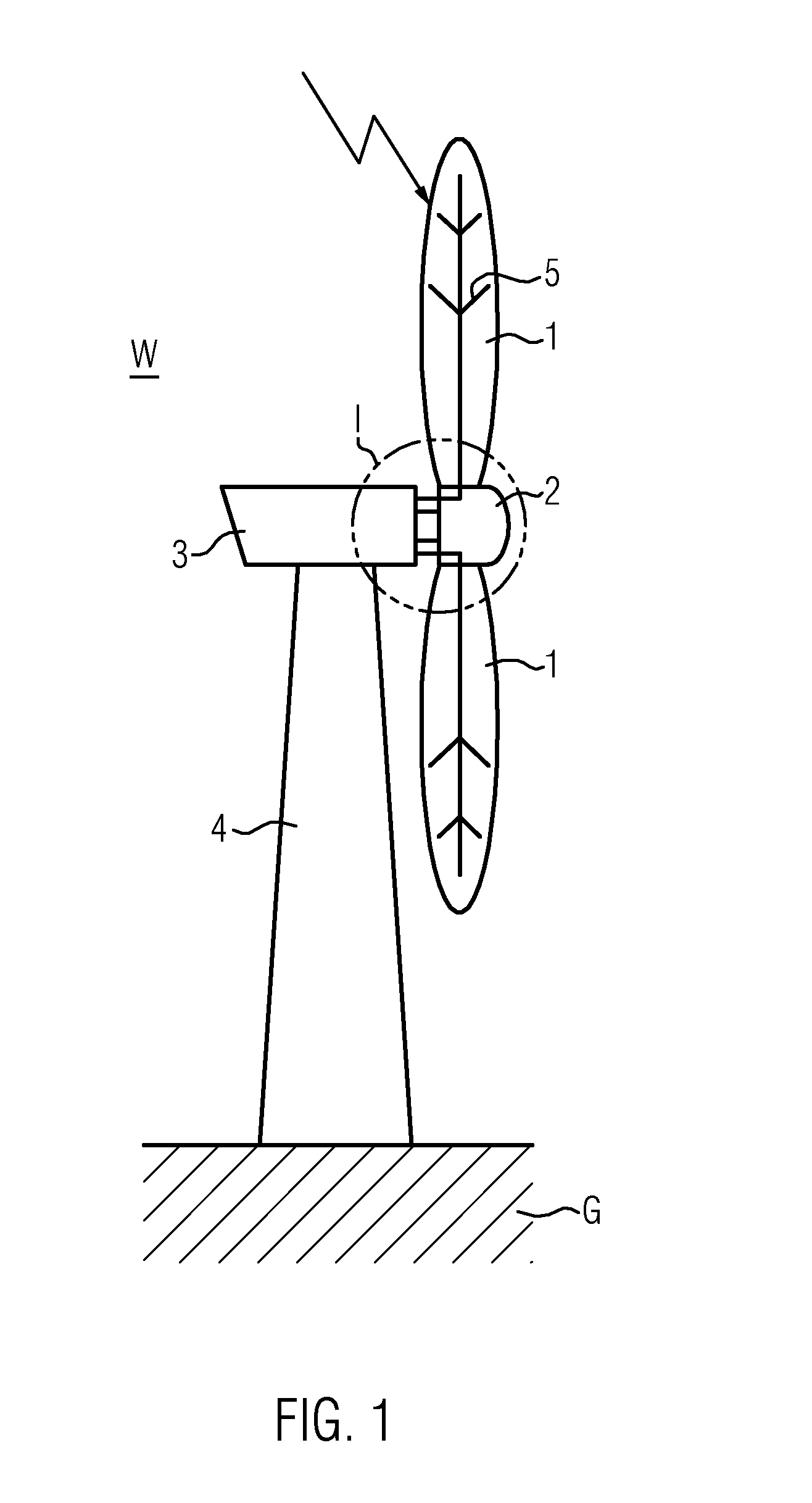 Lightning current transfer system and wind turbine using the lightning current transfer system