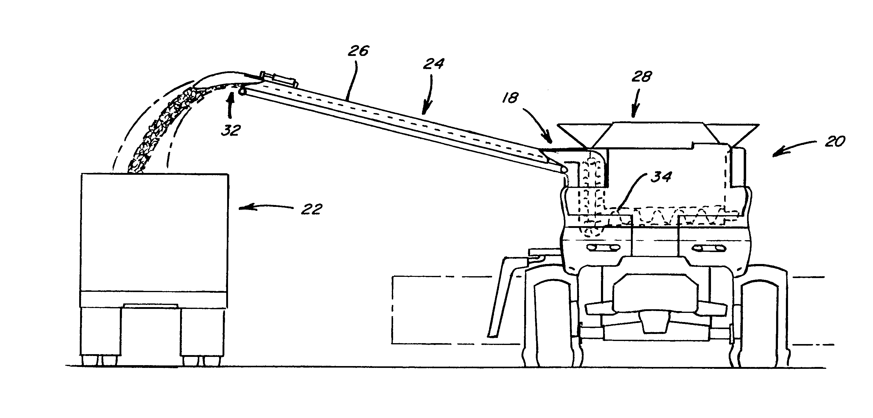 Supercharging feed system and method for a belt in tube conveyor