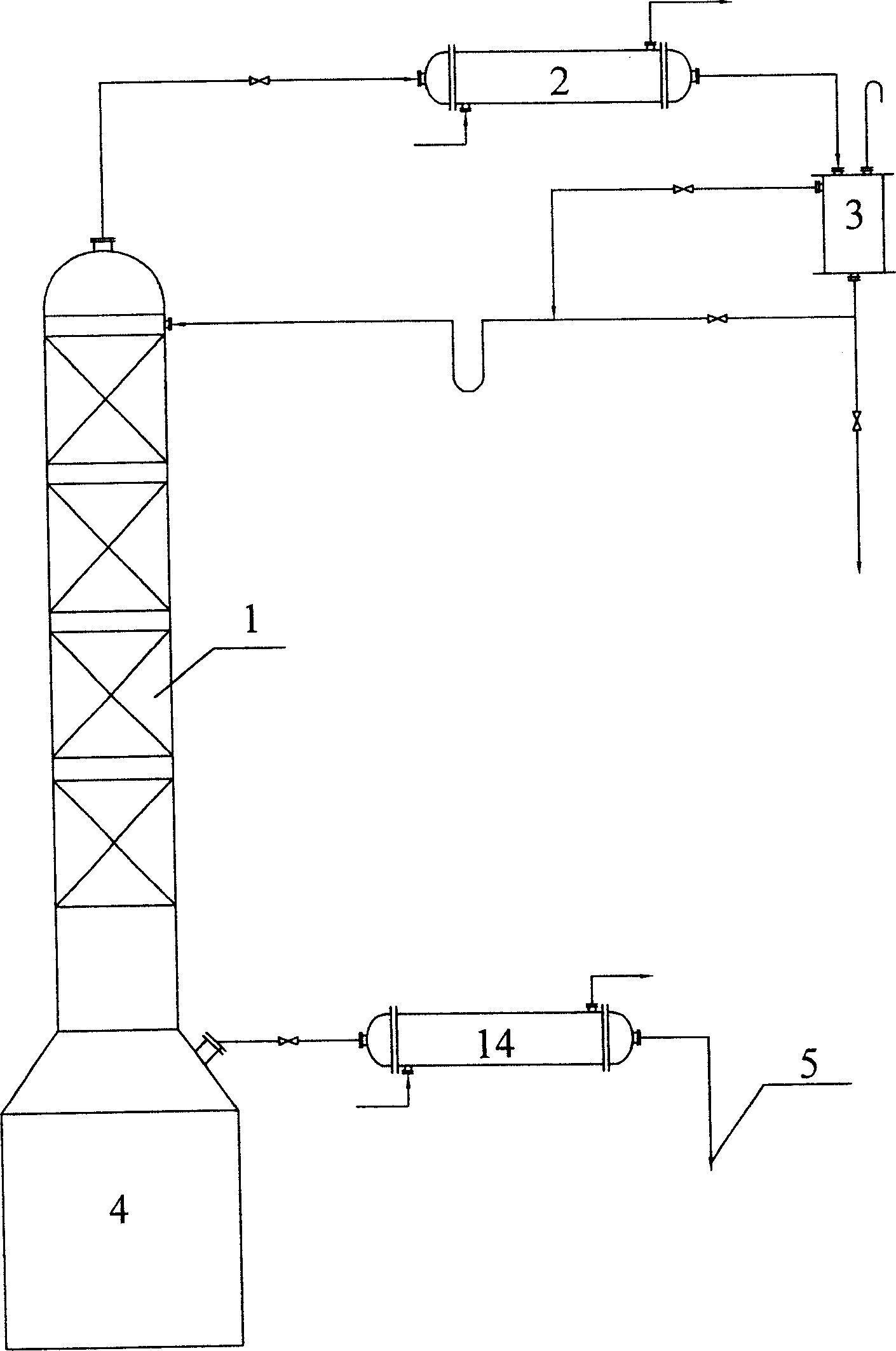 Device for separating 2-methyl butanol, 3-methyl butanol from iso amyl alcohol and its application method