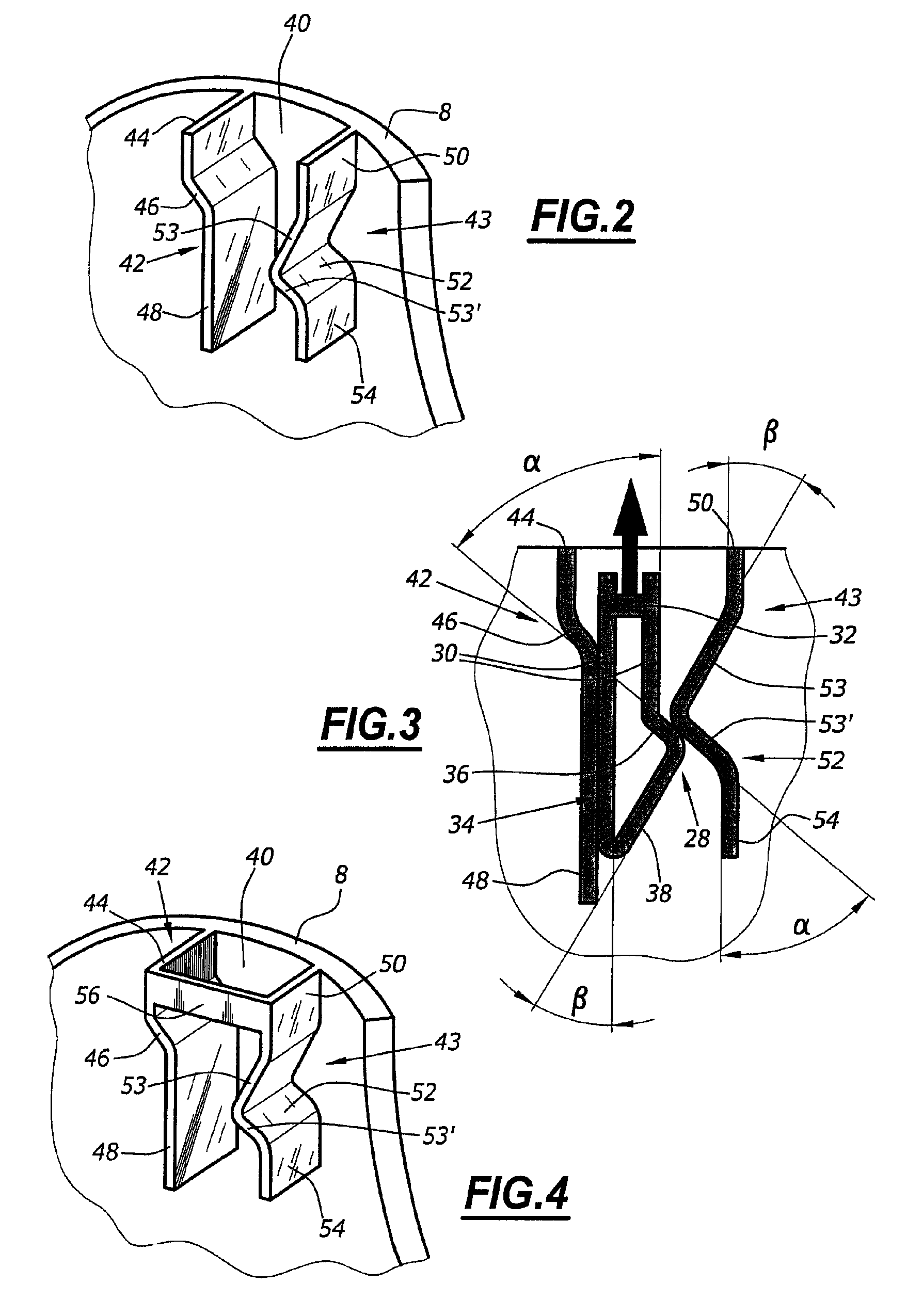 Hollow plastic body which is used, in particular, to line steering wheel columns in motor vehicles