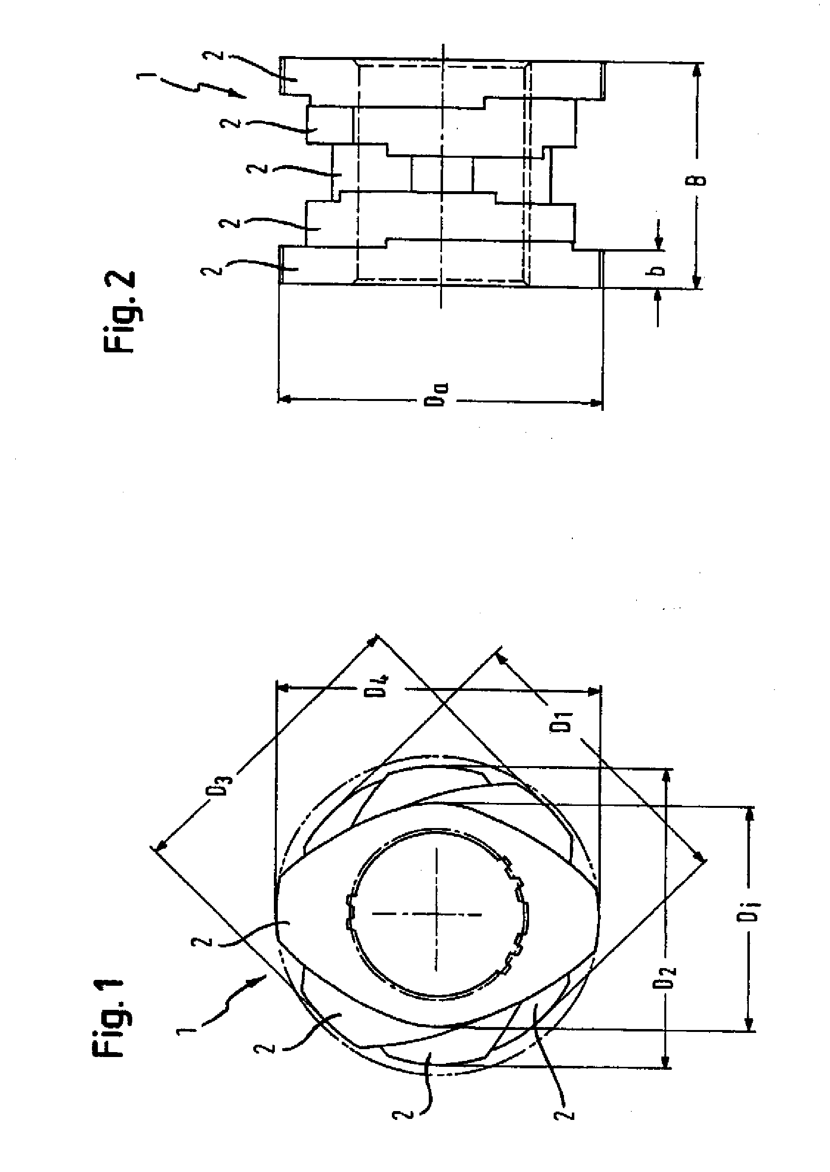 Screw element for use as a kneading element in a plasticizing unit