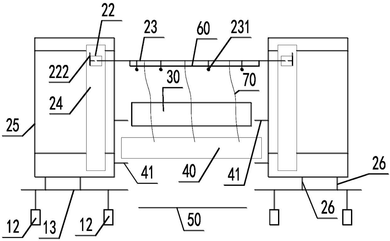 Lifting-type traction-free kelp lifting, transporting and cutting system and working method thereof