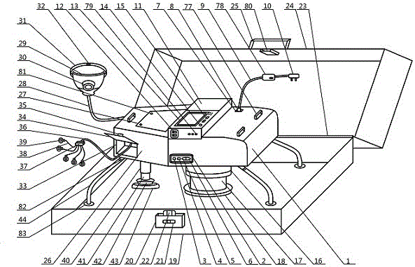 Portable abdominal lifting and compression cardiopulmonary resuscitation instrument