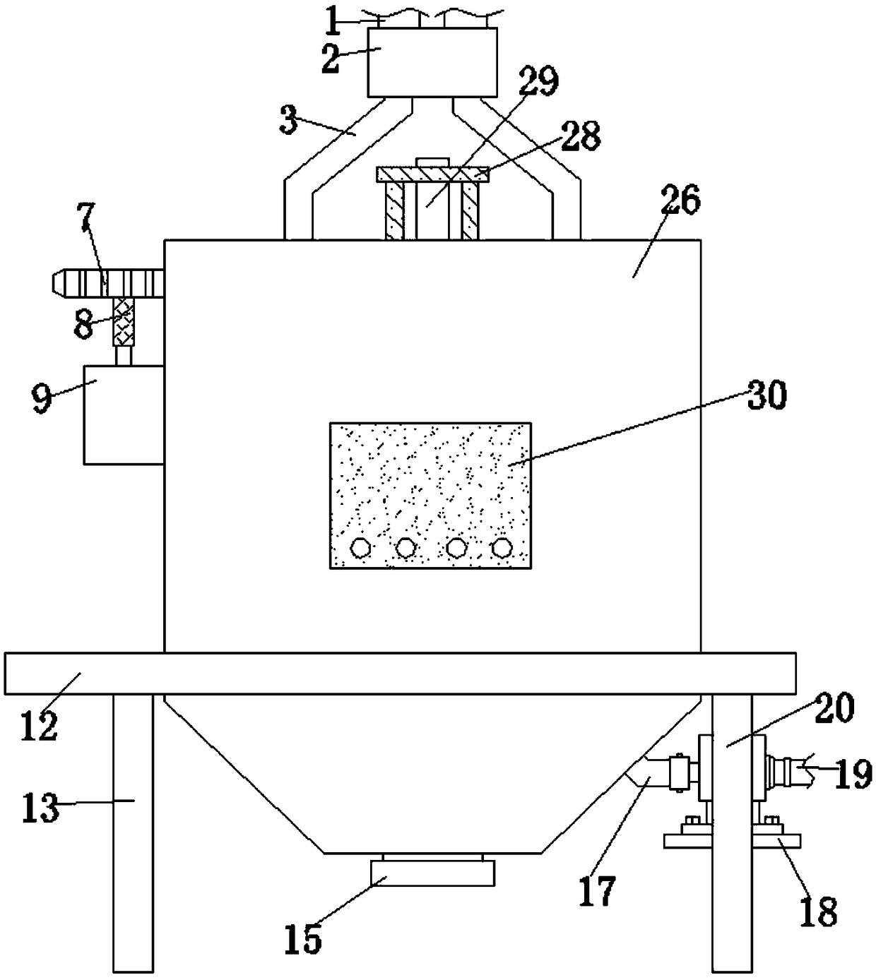 Uniformly-mixing stirring device for medical technology development