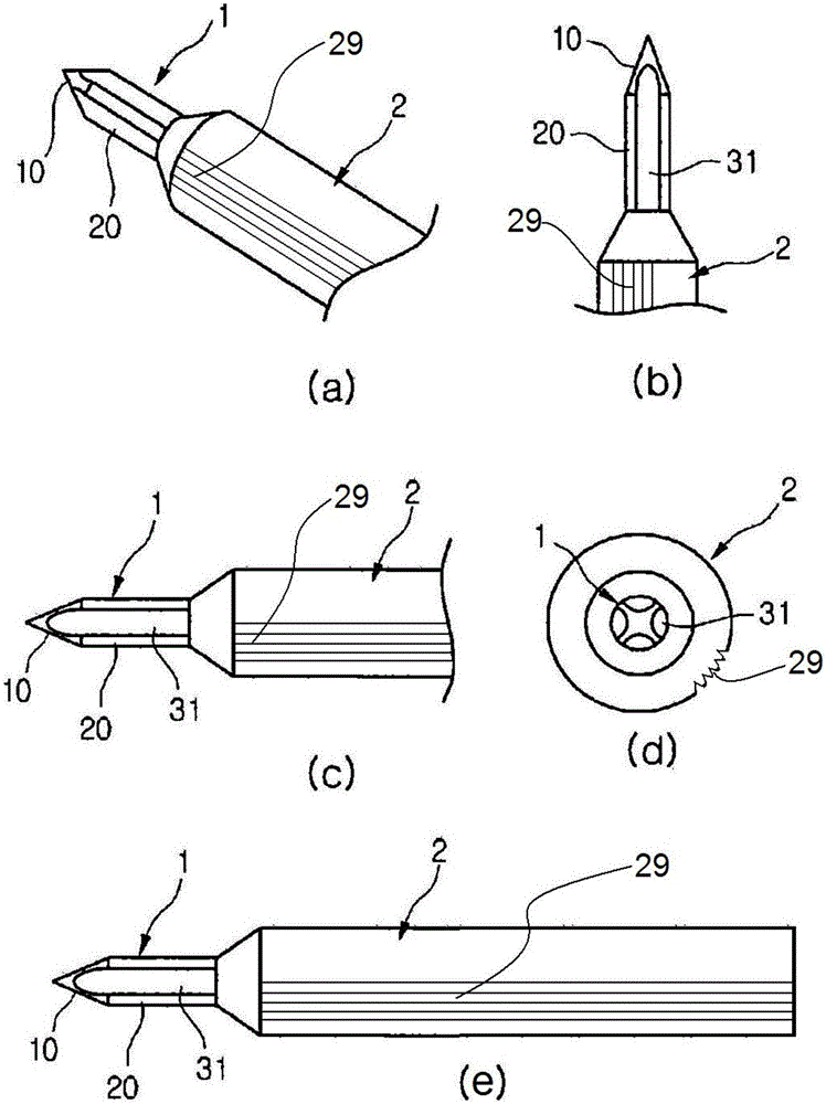 Miniature injection needle and integrated device thereof