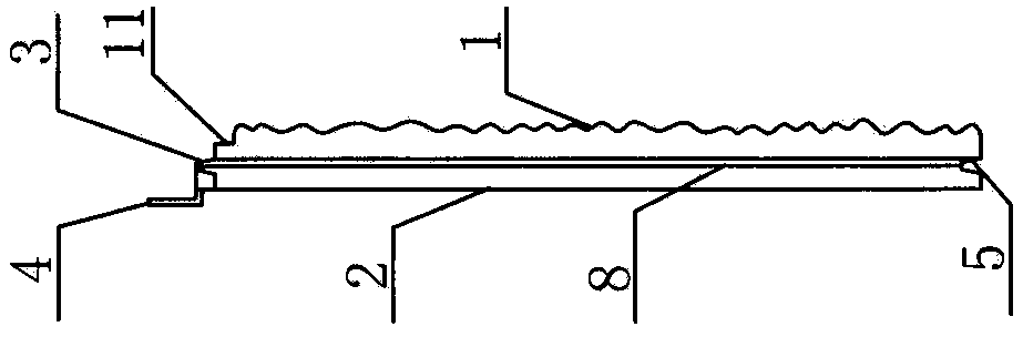 Assembly method of external thermal insulation cement decorative panel with pre-embedded perforated metal strips on both sides