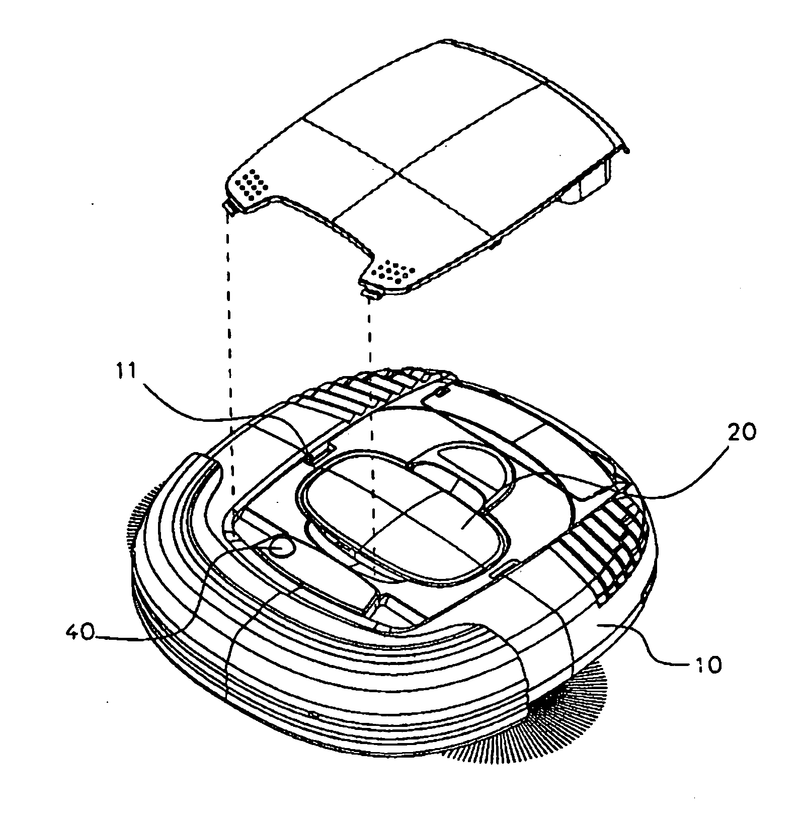 Dust collection sensing device of automatic cleaner