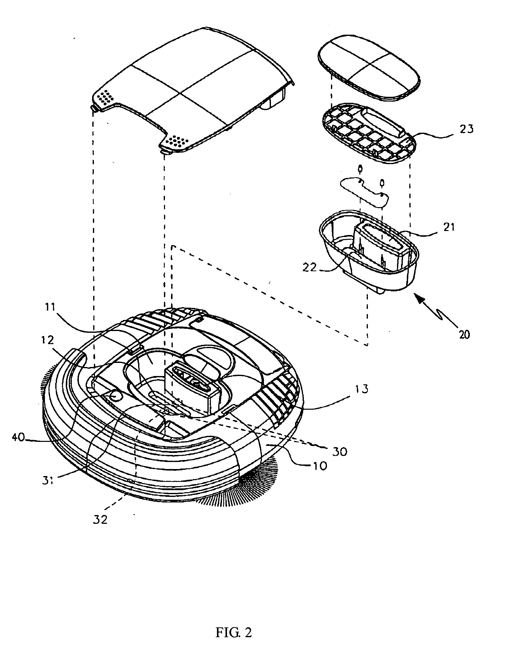 Dust collection sensing device of automatic cleaner