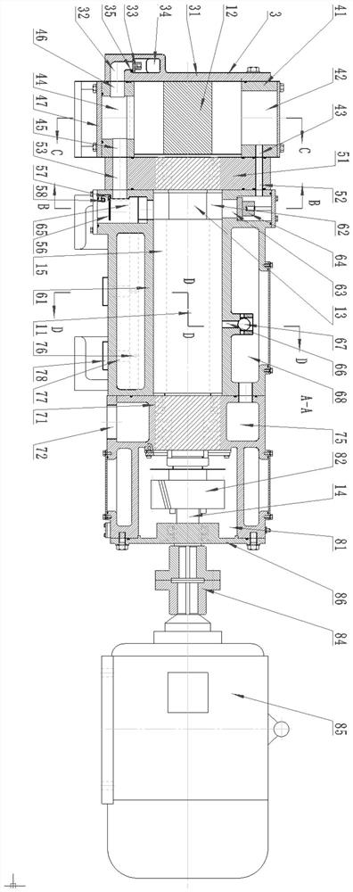 Composite dry vacuum pump with Roots rotors and screw rotors connected in series and use method of composite dry vacuum pump