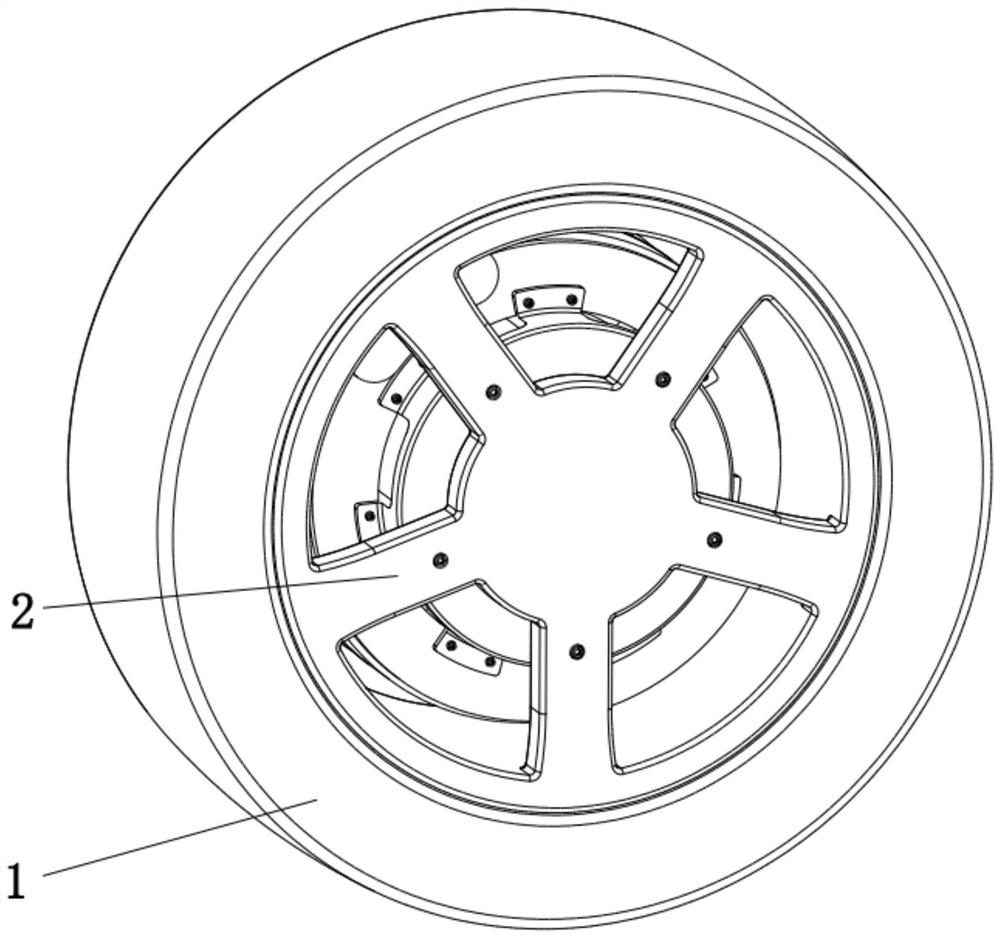 Energy-saving and environment-friendly self-driven tire with self-extinguishing function