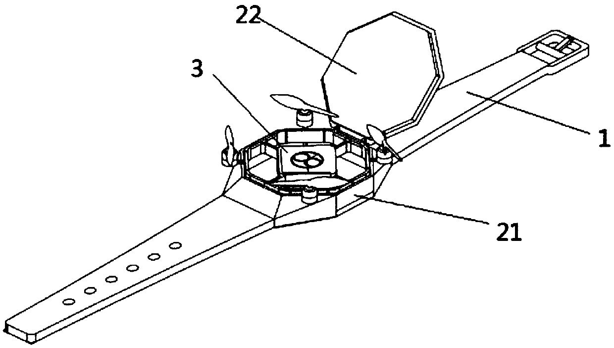 Watches and bracelets with embedded drones