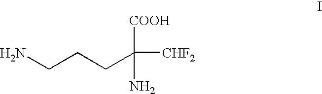 Process for the preparation of (-)-alpha-(difluoromethyl)ornithine-monohydrochloride monohydrate