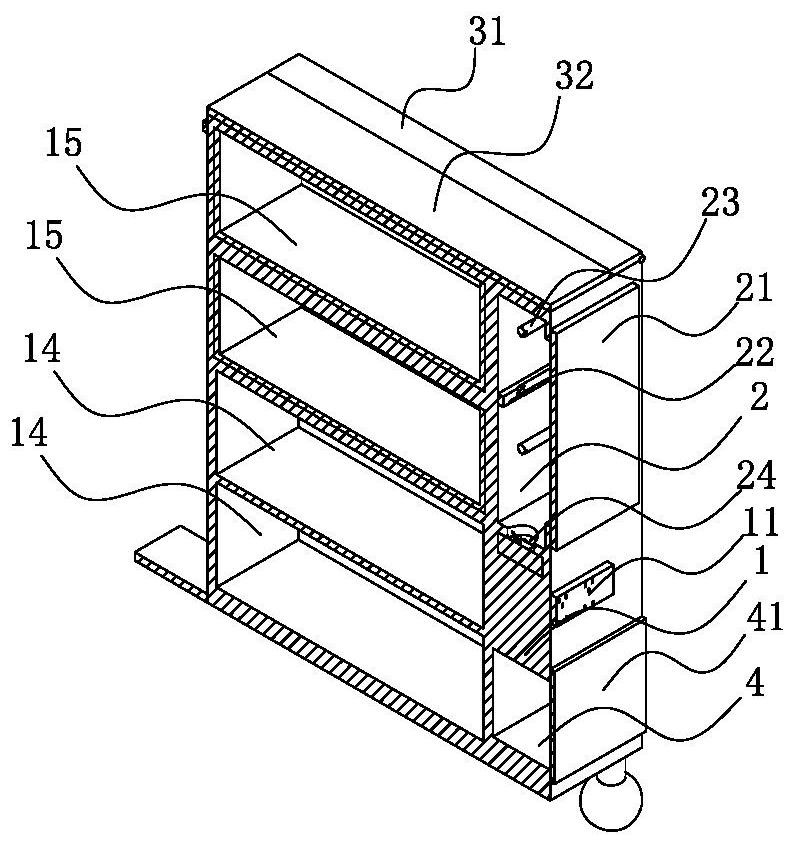 Multifunctional disinfection bedside table