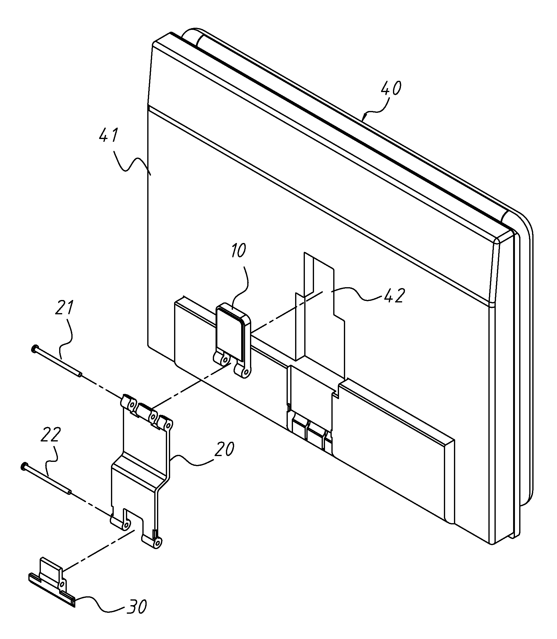Electronic device with magnetic supporting structure