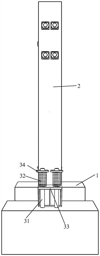 Self-resetting swing steel frame structure and its construction method