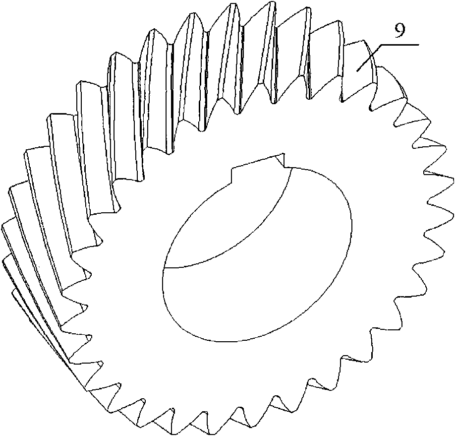 Tooth profile design of dual-pressure angle involute helical tooth externally-meshed cylindrical gear