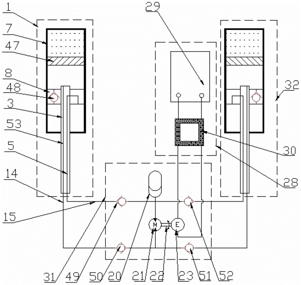 A Parallel Hydraulic Electric Energy Feed Suspension System