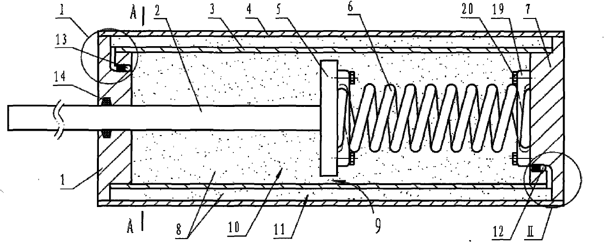 Composite damping single-piston rod viscous damper
