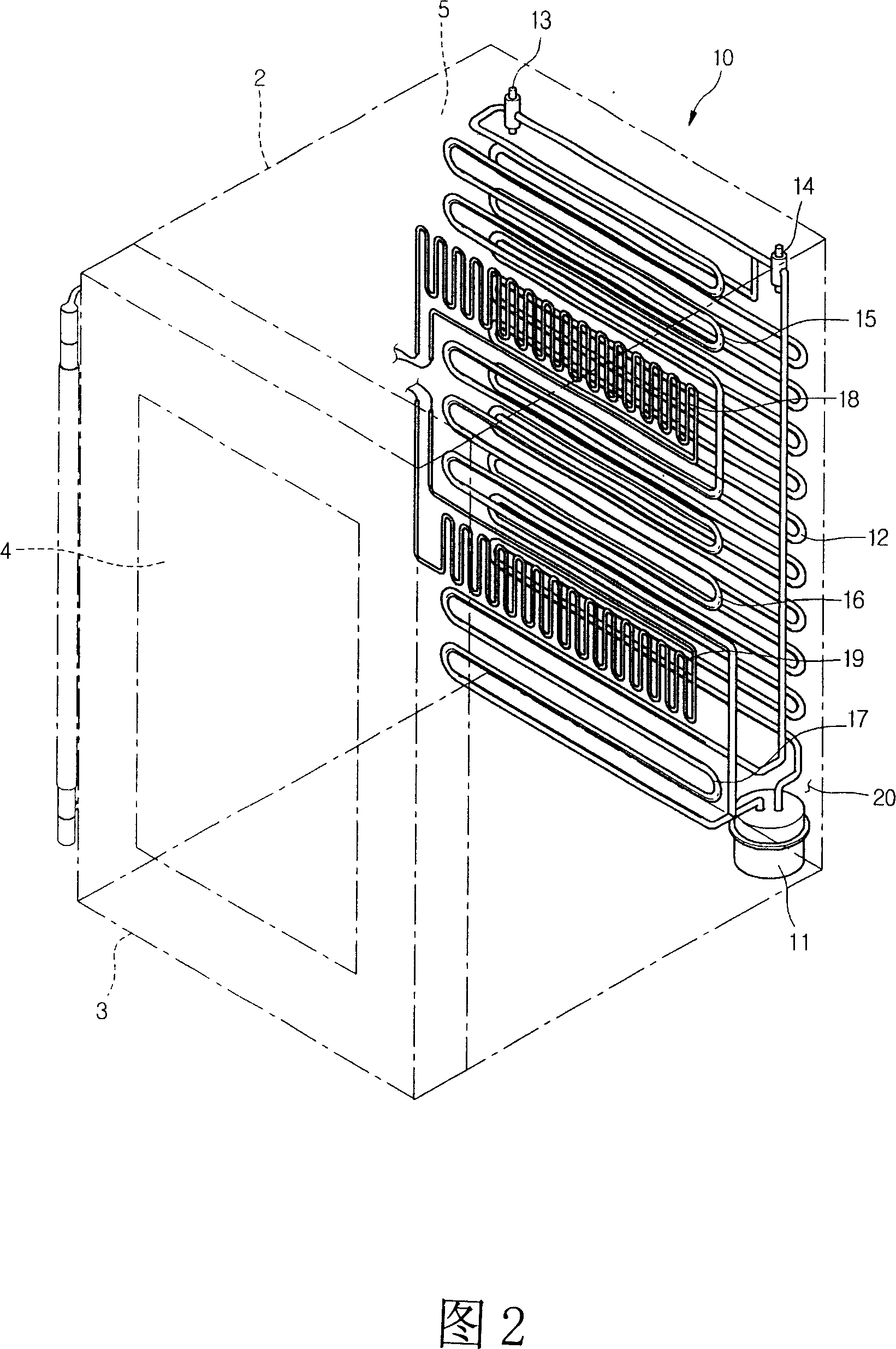 Structure of wine cabinet
