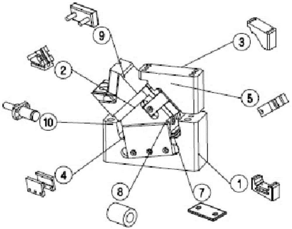 Side flanging mechanism of stamping die