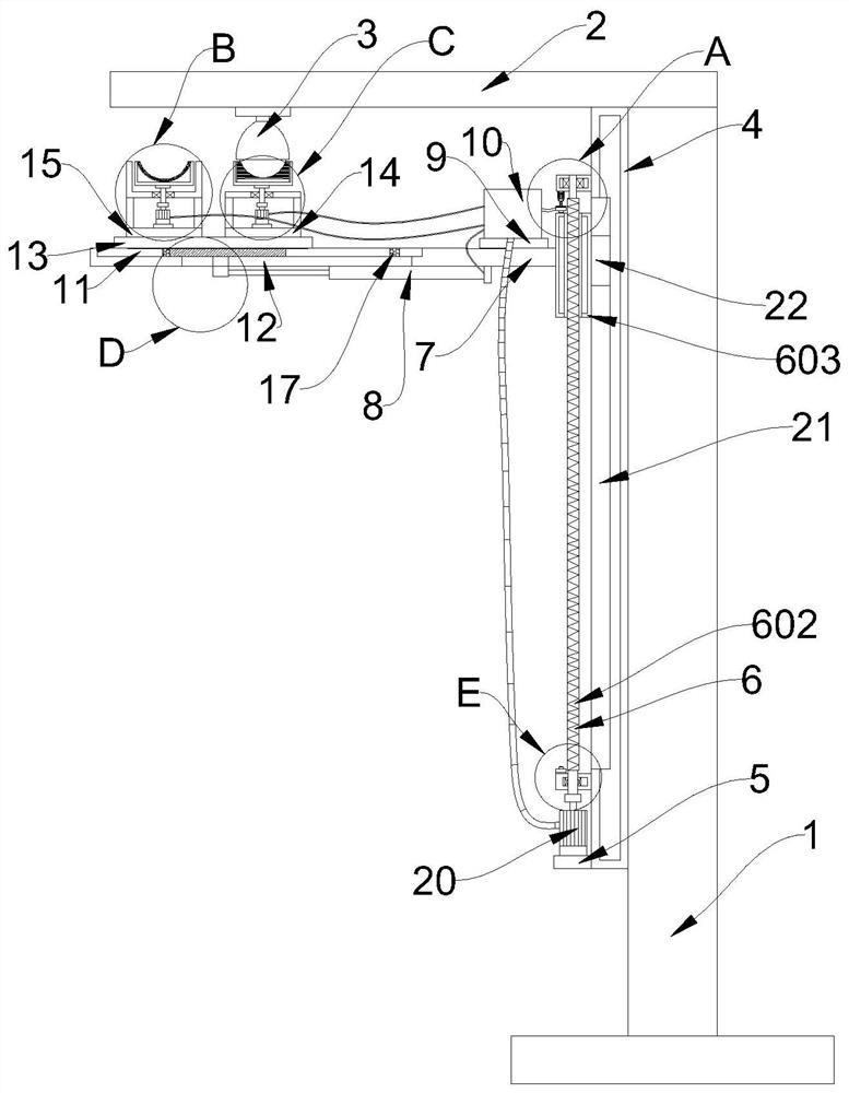 Unmanned cleaning device for monitoring equipment and using method of unmanned cleaning device
