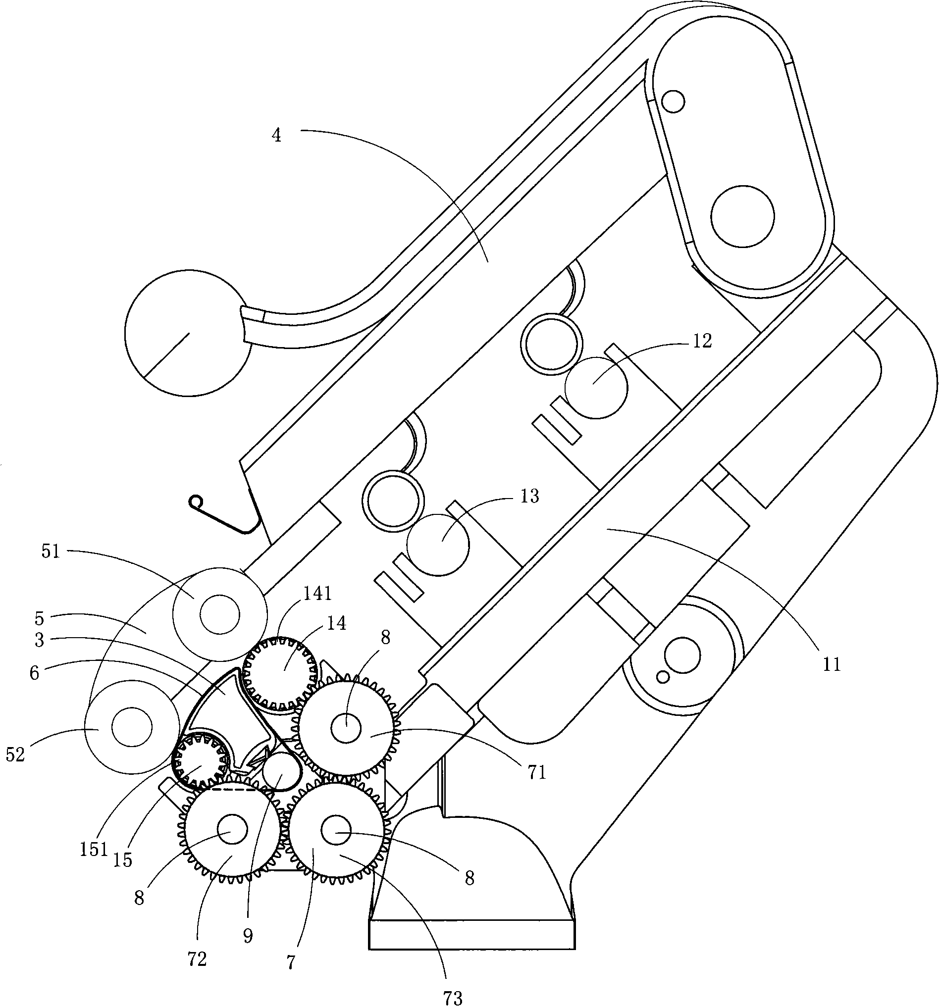 Four-roller compact spinning device