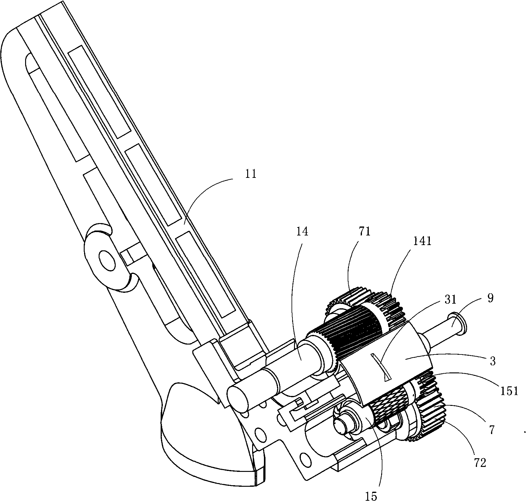 Four-roller compact spinning device