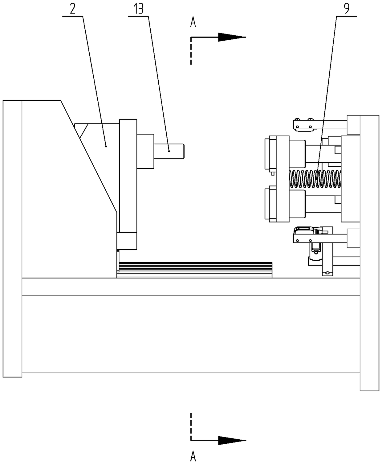 An automatic drilling machine with adjustable feed rate