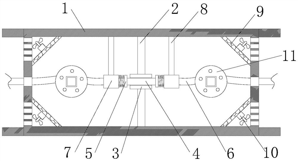 Cable construction tightening device for high-voltage power grid