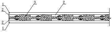 Built-in keel composite wood and its preparation method