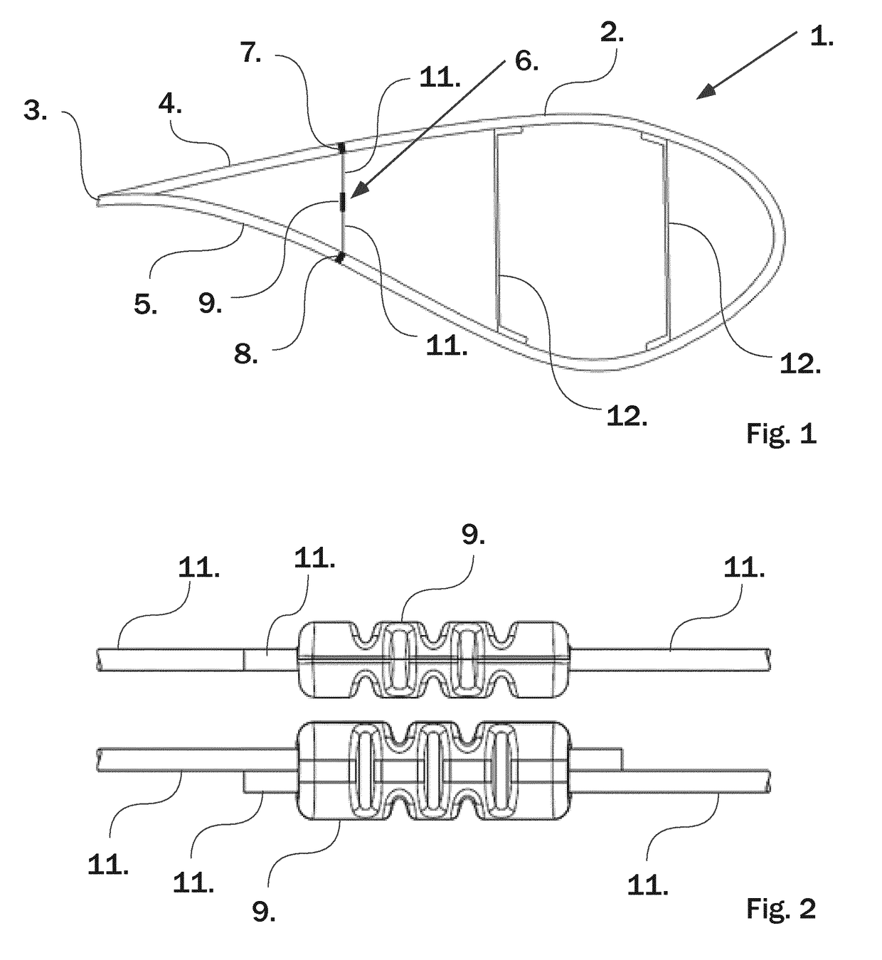 A wind turbine blade, and a method of reinforcing a wind turbine blade