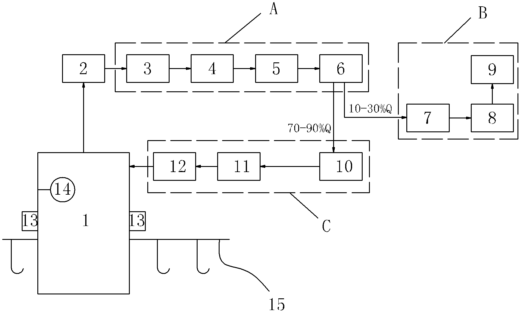 Treatment method for paint spraying waste gas