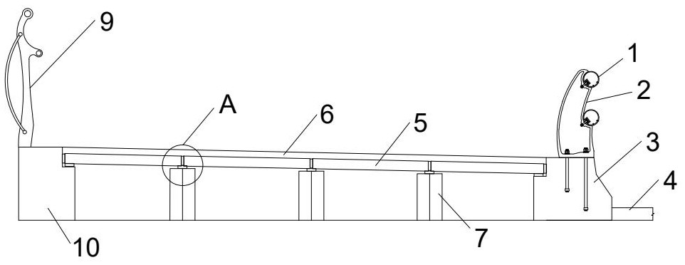 Combined anti-collision guardrail system suitable for urban bridge with sidewalk