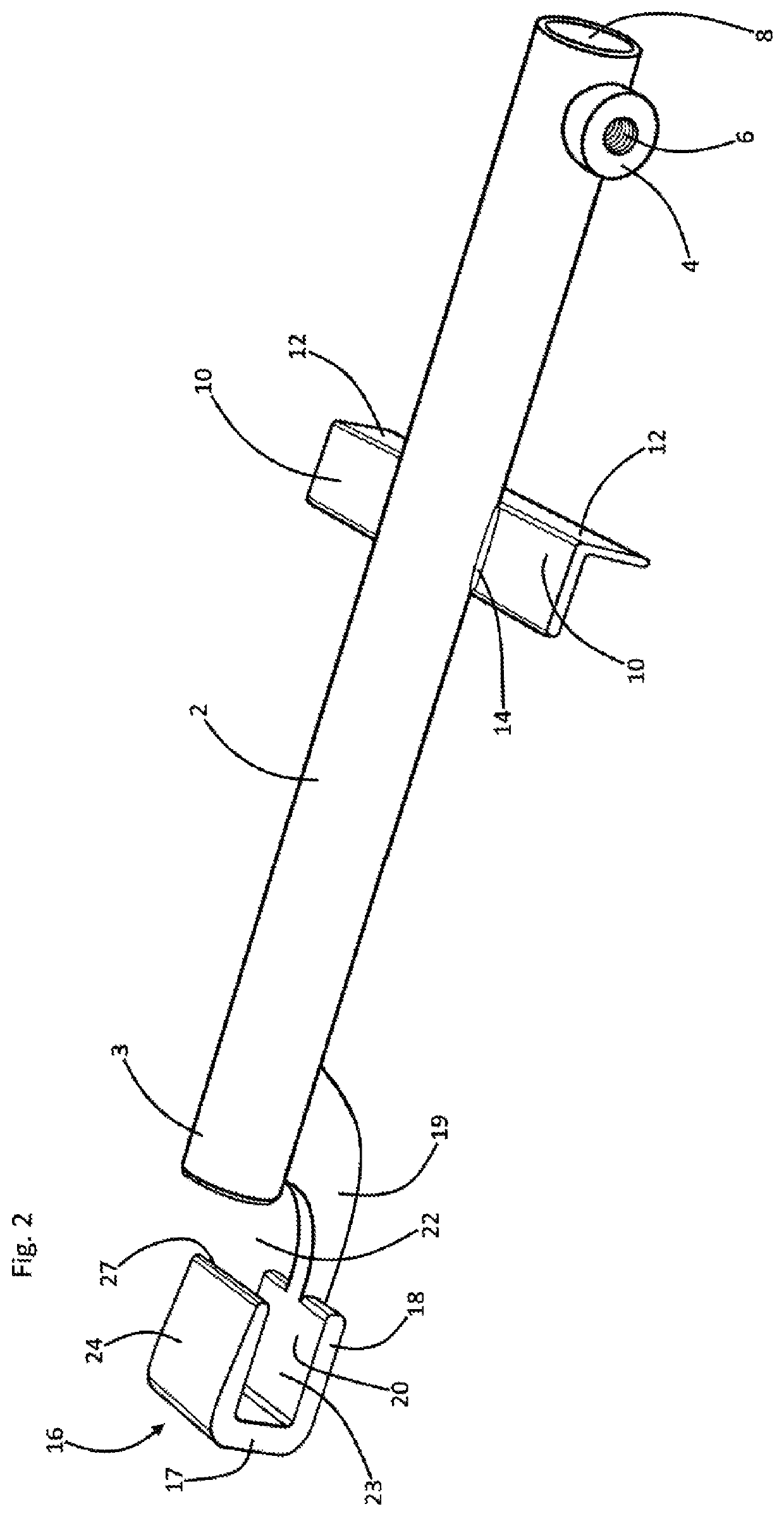 Recreational vehicle satellite dish support