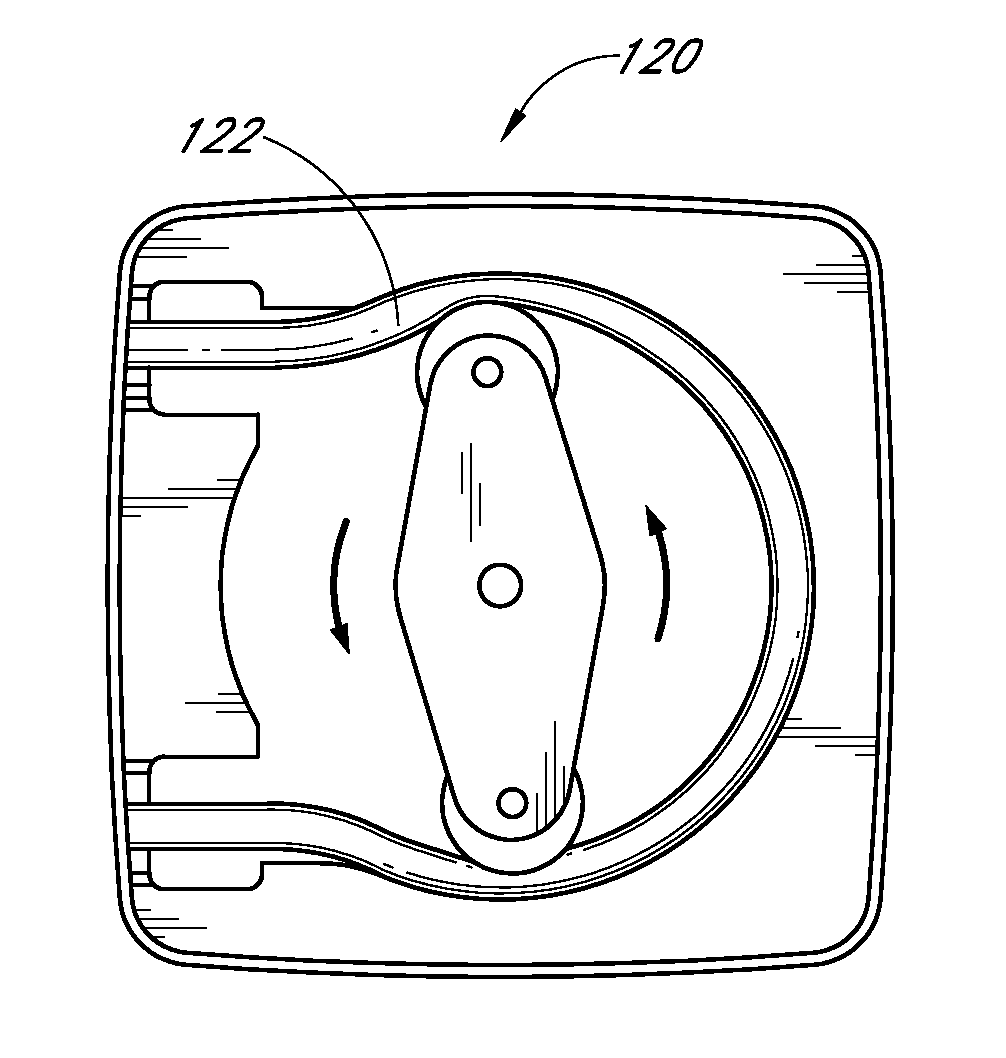 Overmolded tubing assembly and adapter for a positive displacement pump