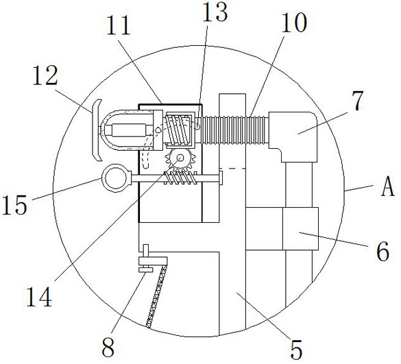 Water circulation equipment for raising dust control and working method thereof