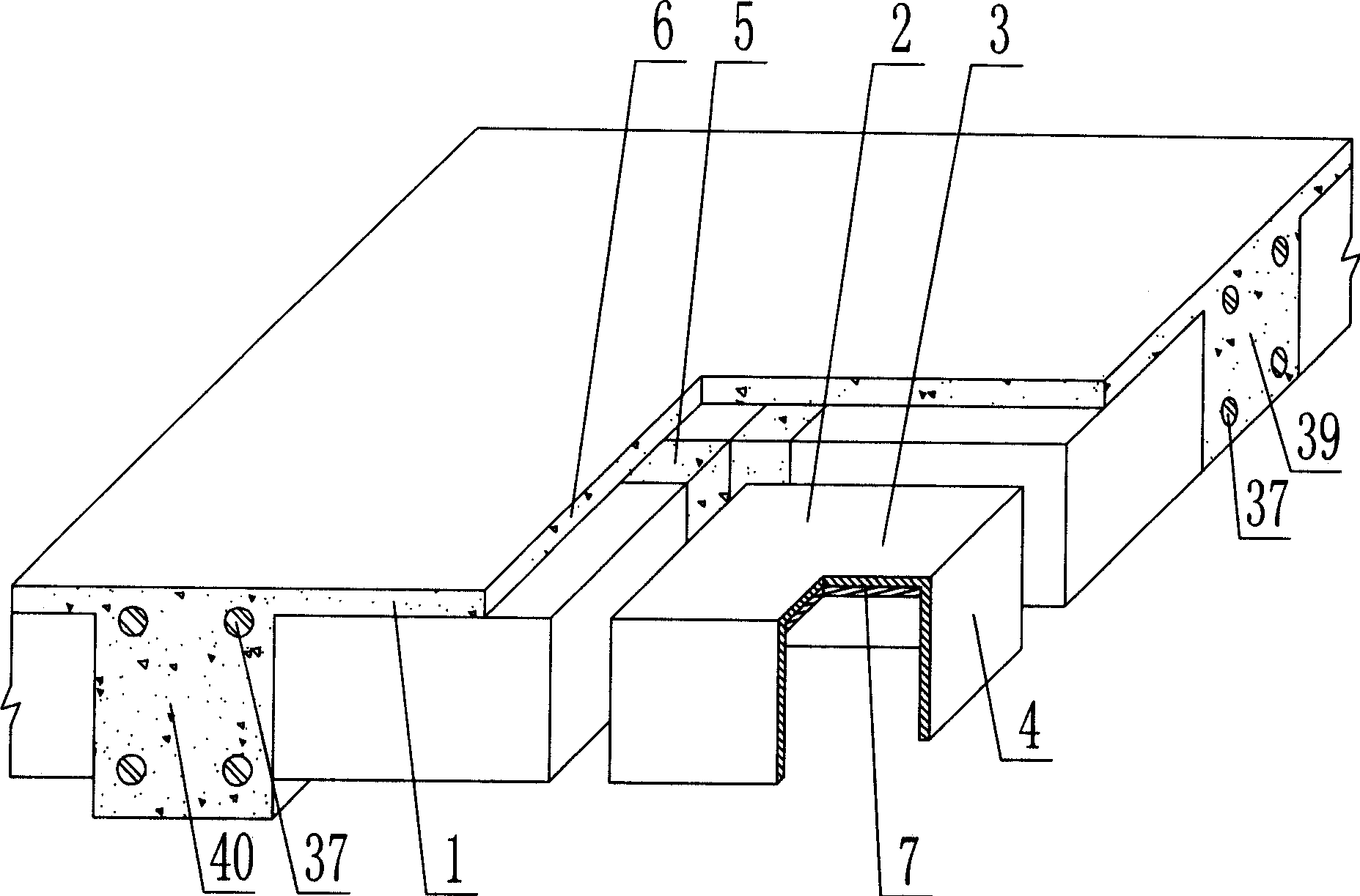 In-situ concrete plate