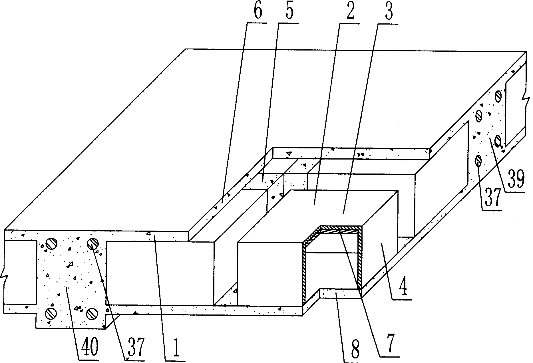 In-situ concrete plate