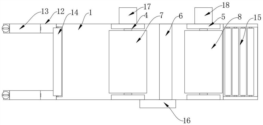 Segmented cutting device for building waterproof material production