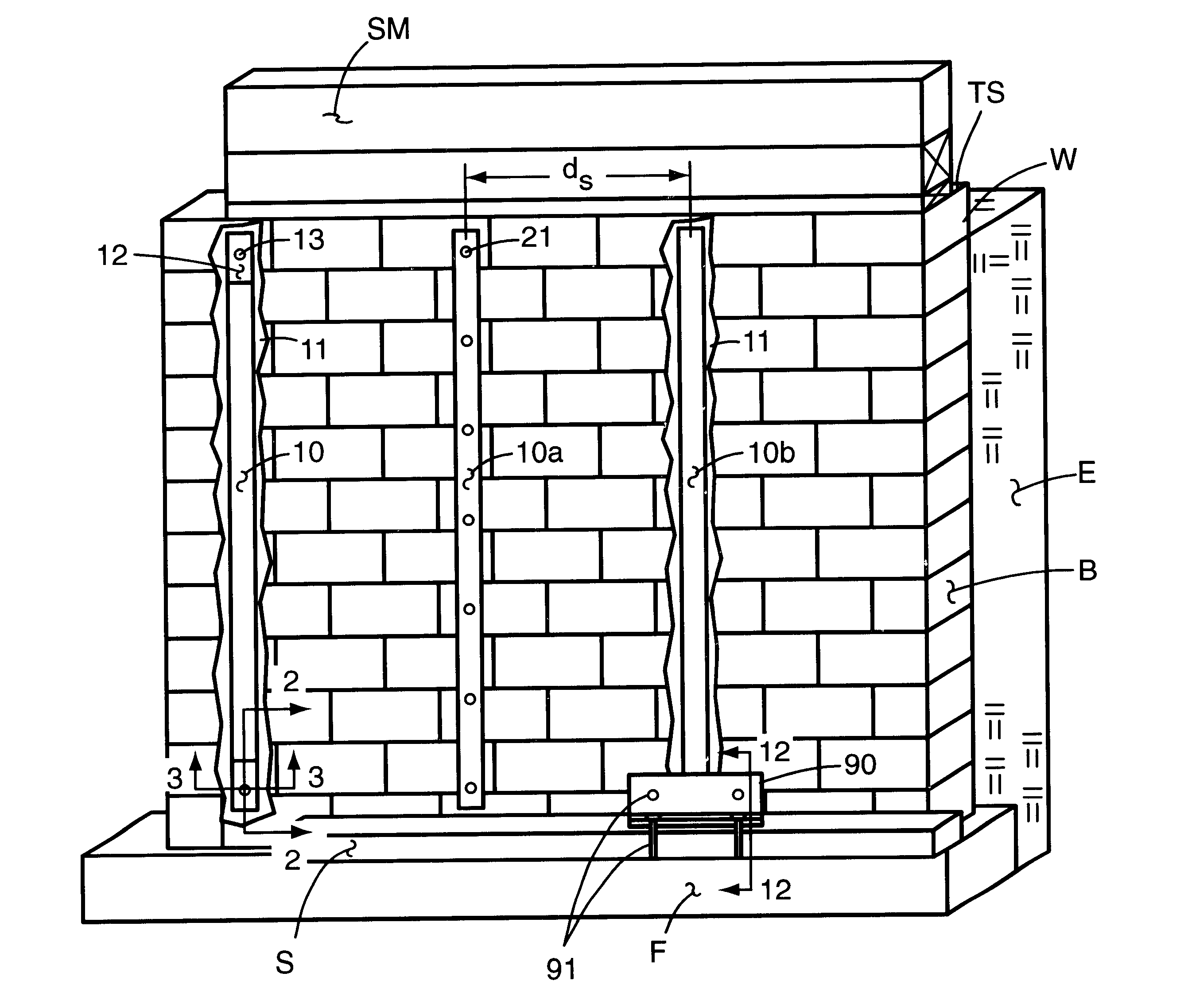 Wall reinforcement apparatus and method using composite materials