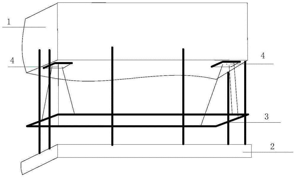 A kind of setting out method for bearing cushion stone construction