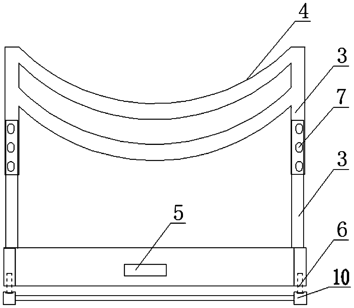 Device and construction method for manufacturing and mounting glass fiber reinforced plastic group tank on site on basis of corrosion prevention