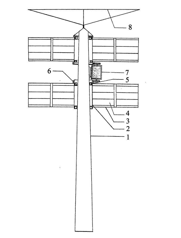 Flexible sail rotating cylinder windmill