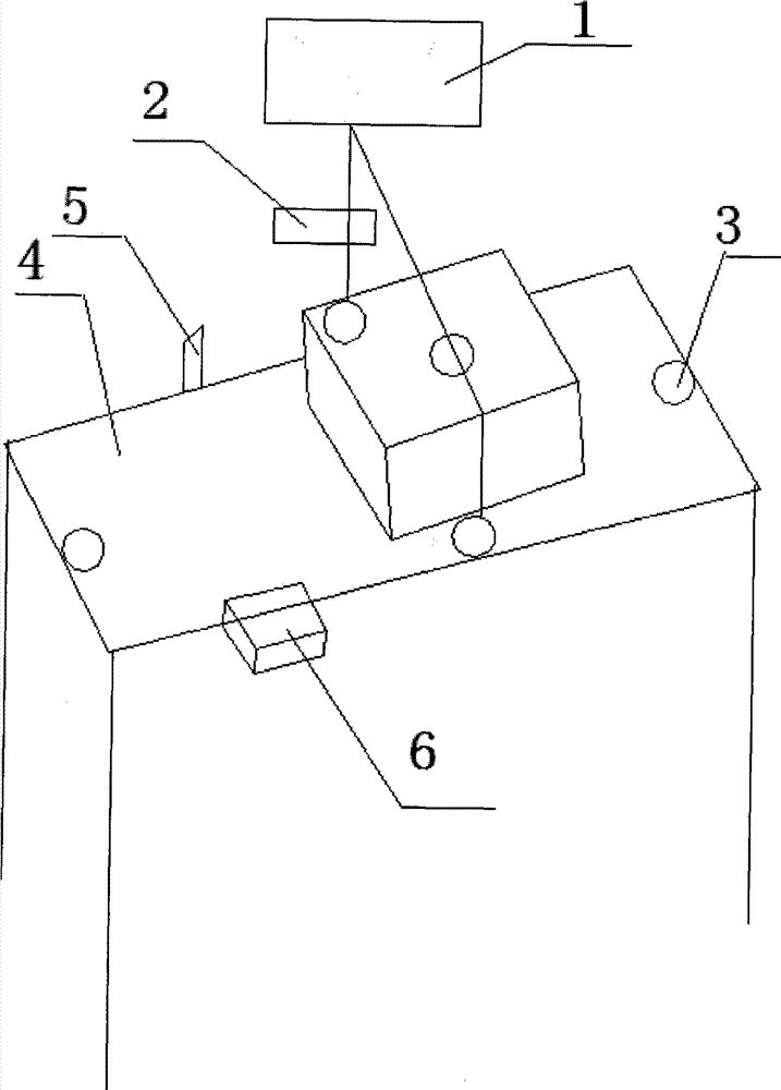 Packing box volume and weight measurement code spraying control system and control method thereof