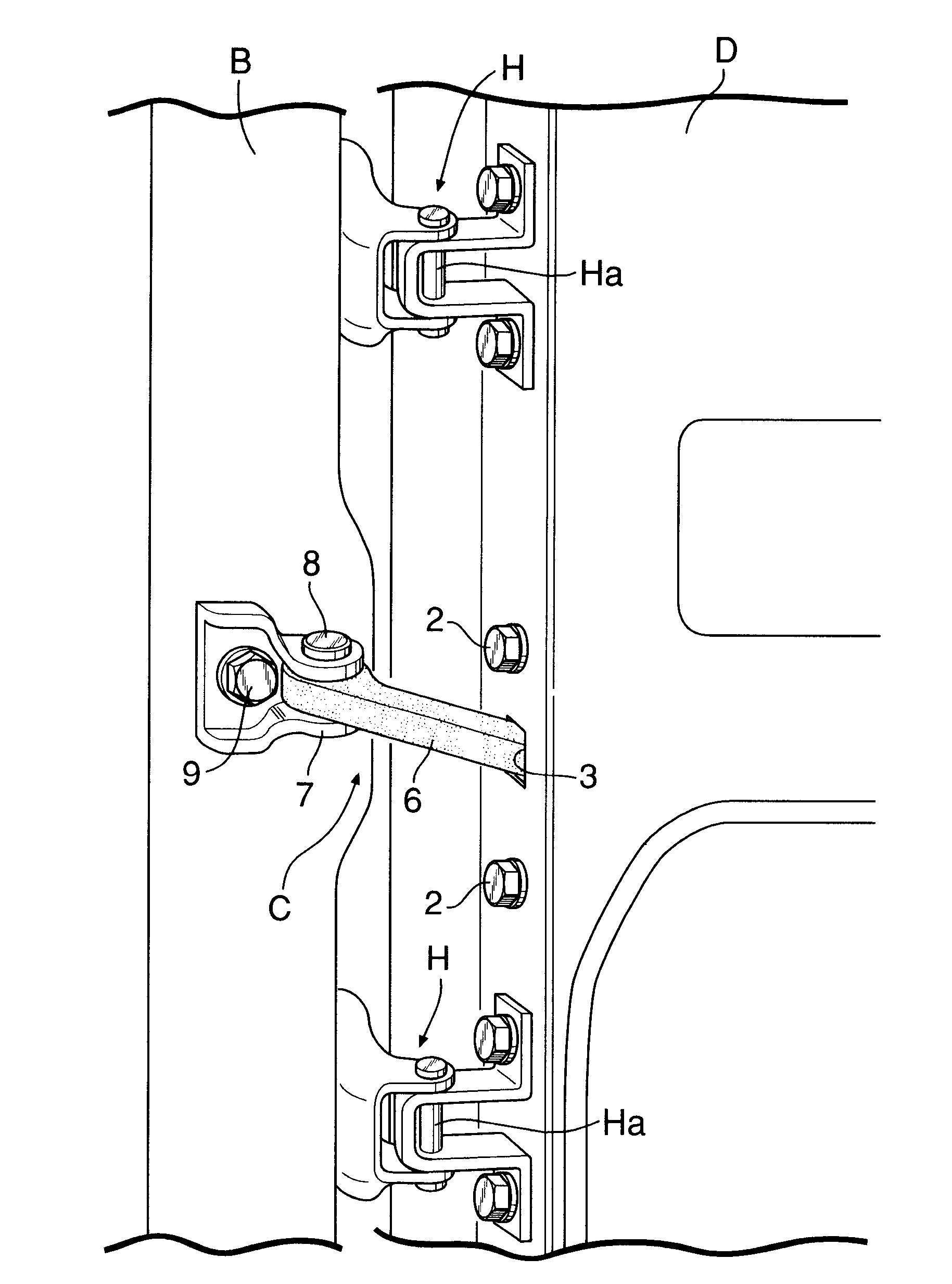 Door checker for automobile