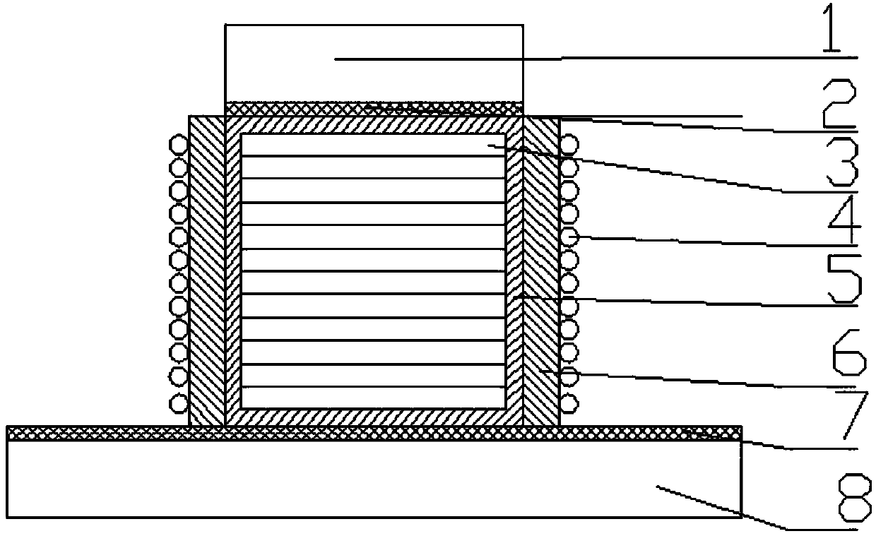 A kind of fiber reinforced ti/al layered composite material and preparation method thereof