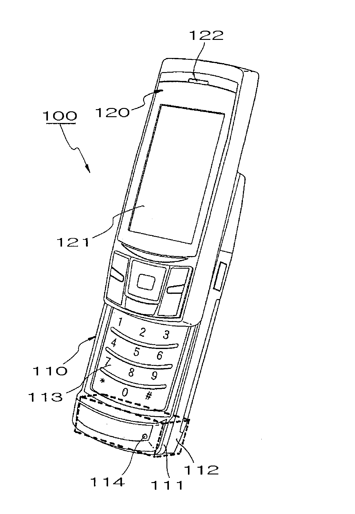 Speaker device for portable terminal