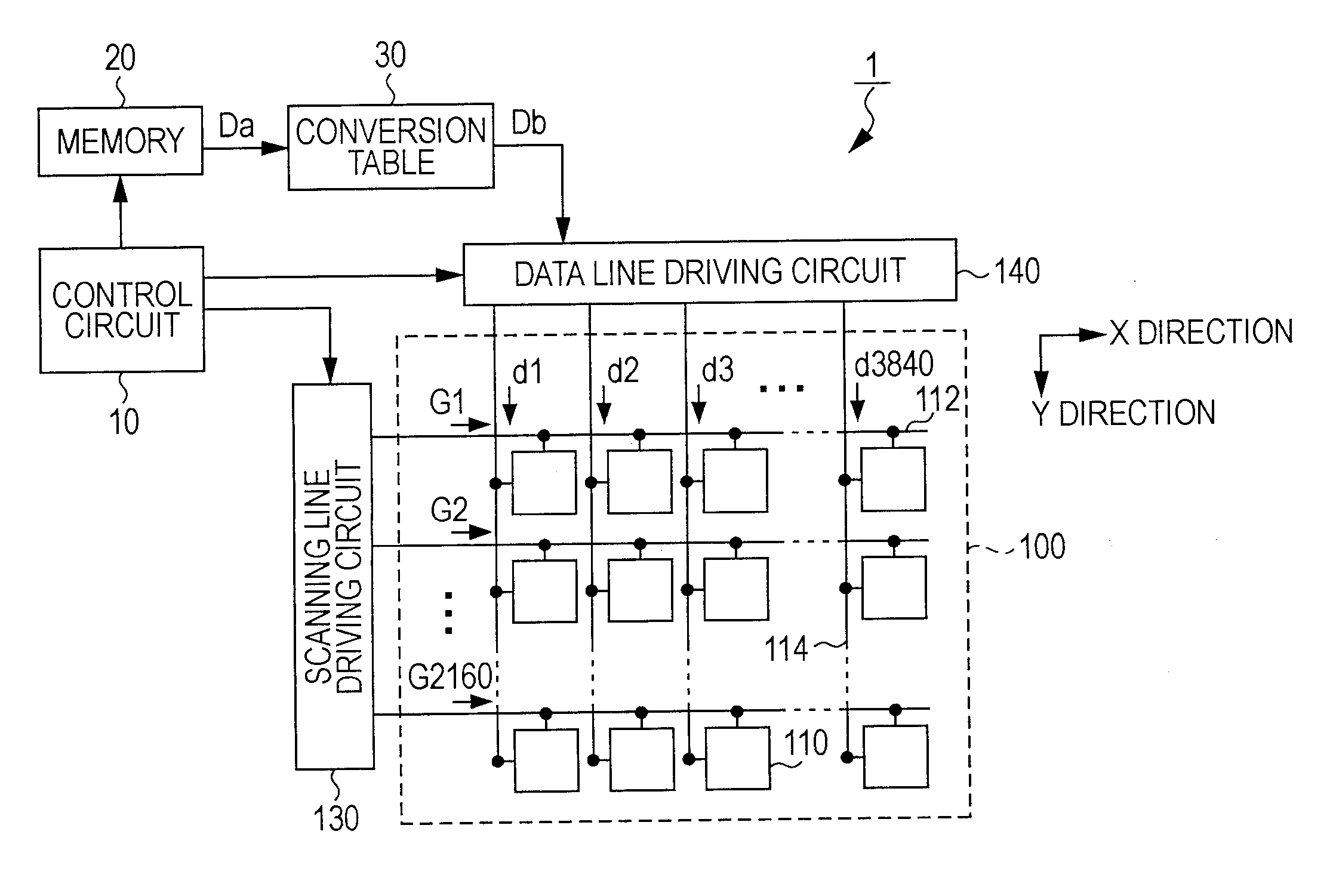 Method of driving electro-optical device, electro-optical device, and electronic apparatus