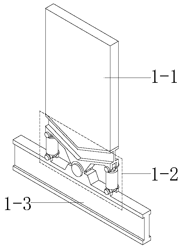 Bottom-hinged-supporting low-damage self-reset shear wall