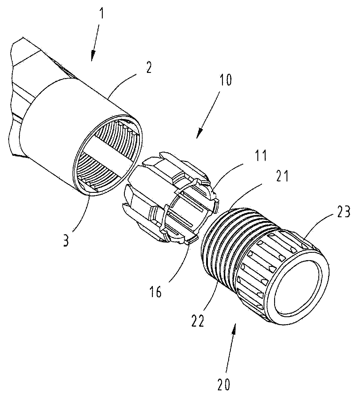 Cable clamp with clamping element